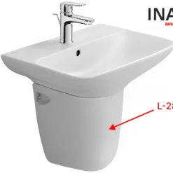 Chân Ngắn Lavabo INAX L-288VC (L288VC) Treo Tường (L-285V, L-288V, L-289V, AL-289V) 8 Chân lửng chậu lavabo INAX L-288VC