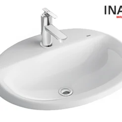 Chậu Rửa Lavabo INAX AL-2395V (AL2395V) Dương Vành Aqua Ceramic 6 Chậu rửa dương bàn INAX AL-2395V (AL2395V)