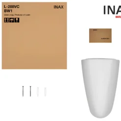 Chậu Rửa Lavabo INAX L-288V/L-288VC Treo Tường 9 Chậu rửa INAX treo tường kèm chân chậu INAX L-288V+L-288VC