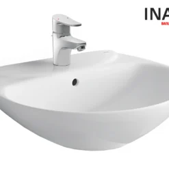 Chậu Rửa Lavabo INAX L-288V (L288V) Treo Tường 570x452mm 15 Chậu rửa lavabo treo tường INAX L-288V