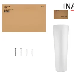 Chậu Rửa Lavabo INAX L-288V/L-288VD Kèm Chân Dài Treo Tường 13 Chậu rửa mặt INAX L-288V kèm chân chậu INAX L-288VD
