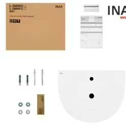 Chậu Rửa Lavabo INAX L-288V/L-288VD Kèm Chân Dài Treo Tường 12 Chậu rửa mặt INAX L-288V kèm chân dài L-288VD