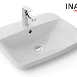 Chậu Rửa Lavabo INAX AL-2398V (AL2398V) Dương Vành Aqua Ceramic 13 Chậu rửa mặt lavabo INAX AL-2398V (AL2398V) dương vành