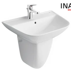 Chậu Rửa Lavabo INAX L-297V (L297V) Treo Tường 620x420mm 8 Chậu rửa treo tường INAX L-297V