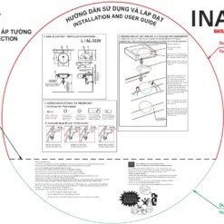 Lắp đặt Chậu rửa mặt lavabo bán âm INAX L-333V