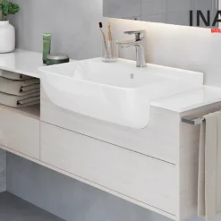 Lavabo chậu rửa mặt INAX L-345V bán âm (L345V)