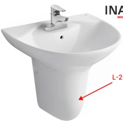 Chậu Rửa Lavabo INAX L-288V/L-288VC Treo Tường 7 Lavabo Treo Tường INAX L-288V/L-288VC Chân Ngắn