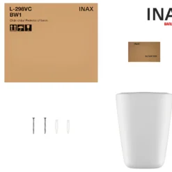 Chậu Rửa Lavabo INAX L-312V/L-298VC Kèm Chân Ngắn Treo Tường 13 Nguyên hộp chân của chậu rửa INAX L-298VC (L298VC)