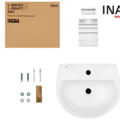 Nguyên hộp chậu rửa chân dài INAX L-285V+L-288VD màu trắng