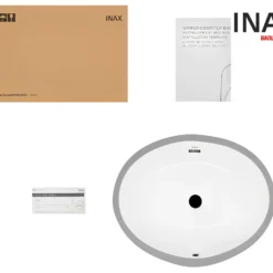 Chậu Rửa Lavabo INAX AL-2293V (AL-2293V) Âm Bàn Aqua Ceramic 8 Nguyên hộp Chậu rửa lavabo INAX đặt âm bàn AL-2293V