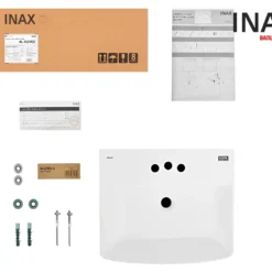 Chậu Rửa Lavabo INAX L-312V (L312V) Treo Tường 9 Nguyên hộp Chậu rửa lavabo treo tường INAX L-312V (L312V)