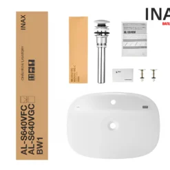 Nguyên hộp Chậu rửa mặt lavabo đặt bàn INAX AL-S640V