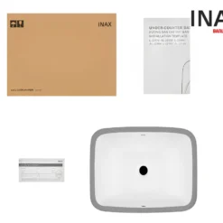 Nguyên hộp Lavabo chậu rửa mặt INAX L-2298V âm bàn