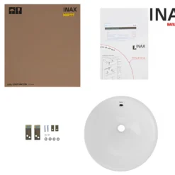 Nguyên hộp Lavabo chậu rửa mặt INAX L-333V bán âm (L333V)