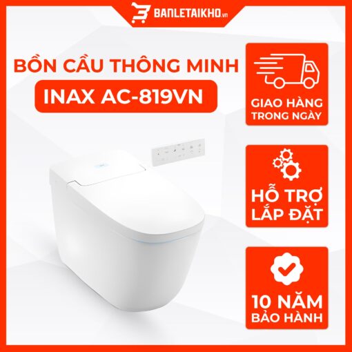 Bồn Cầu Thông Minh INAX AC-819VN (AC819VN) SARAS AUTO OPEN Cảm Ứng 1 Bồn Cầu Thông Minh INAX AC-819VN (AC819VN) SARAS AUTO OPEN Cảm Ứng