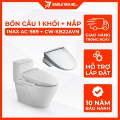 Bồn Cầu Thông Minh INAX AC-989+CW-KB22AVN Nắp Rửa Điện Tử