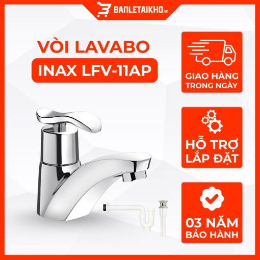 Vòi Lavabo INAX LFV-11AP (LFV-11A + A-325PS) Nước Lạnh