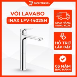 Vòi Lavabo INAX LFV-1402SH (LFV1402SH) Đặt Bàn Thân Cao Kèm Trụ Xả Nhấn