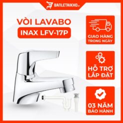Vòi Lavabo INAX LFV-17P (LFV17P) lạnh kèm bộ xả nhựa A-325PS (A325PS)