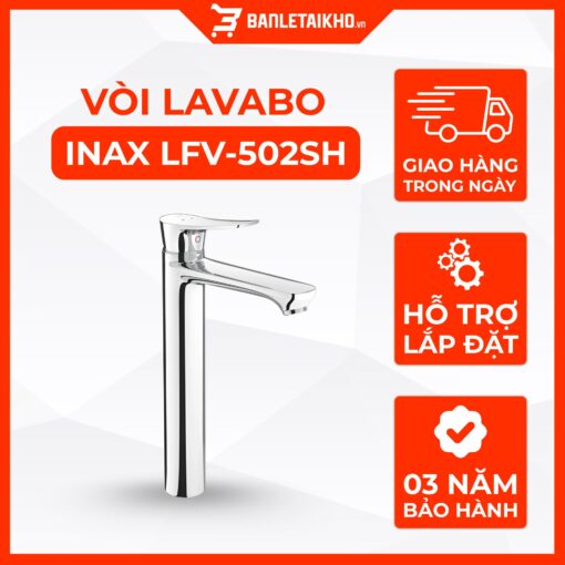 Vòi Lavabo INAX LFV-502SH (LFV502SH) Đặt Bàn Nóng Lạnh