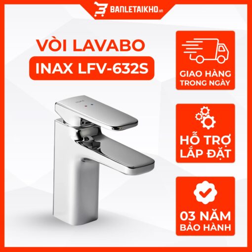 Vòi Lavabo Inax LFV-632S (LFV632S) Nóng Lạnh 1 Vòi Lavabo Inax LFV-632S (LFV632S) Nóng Lạnh