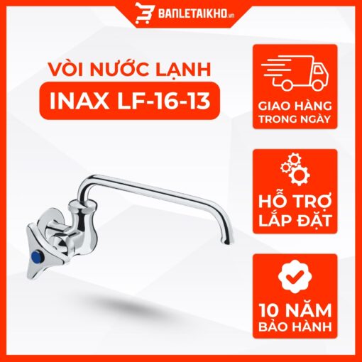 Vòi Nước INAX LF-16-13 (LF1613) Gắn Chậu Lavabo Nước Lạnh 1 Vòi Nước INAX LF-16-13 (LF1613) Gắn Chậu Lavabo Nước Lạnh