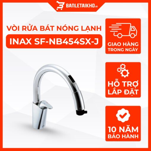 Vòi Rửa Bát Cảm Ứng INAX SF-NB454SX-J (SFNB454SXJ) Nóng Lạnh