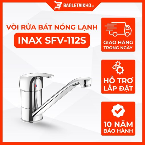 Vòi Rửa Bát INAX SFV-112S (SFV112S) Nóng Lạnh 1 Vòi Rửa Bát INAX SFV-112S (SFV112S) Nóng Lạnh