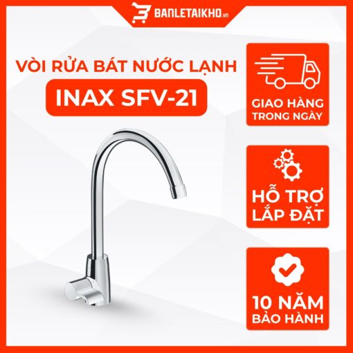 Vòi Rửa Bát INAX SFV-21 (SFV21) Nước Lạnh 1 Vòi Rửa Bát INAX SFV-21 (SFV21) Nước Lạnh
