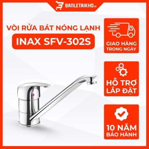 Vòi Rửa Bát INAX SFV-302S (SFV302S) Nóng Lạnh
