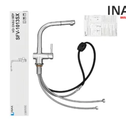 Vòi Rửa Bát INAX SFV-1013SX (SFV1013SX) Đa Năng Nóng Lạnh 9 Nguyên hộp INAX SFV-1013SX - Vòi rửa bát nóng lạnh rút dây