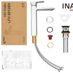 Nguyên hộp Vòi chậu lavabo INAX LFV-5012SH