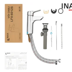 Nguyên hộp Vòi chậu lavabo nóng lạnh INAX LFV-6012S (LFV6012S)