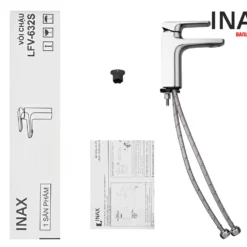Vòi Lavabo Inax LFV-632S (LFV632S) Nóng Lạnh 17 Nguyên hộp Vòi chậu lavabo nóng lạnh INAX LFV-632S