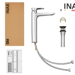 Vòi Lavabo INAX LFV-652SH (LFV652SH) Đặt Bàn Nóng Lạnh 9 Nguyên hộp Vòi chậu lavabo nóng lạnh INAX LFV-652SH