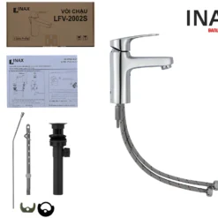 Vòi Lavabo INAX LFV-2002S (LFV2002S) Nóng Lạnh 9 Nguyên hộp Vòi chậu rửa mặt nước nóng lạnh INAX LFV-2002S