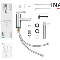 Vòi Lavabo INAX LFV-4000S (LFV4000S) Nóng Lạnh 7 Nguyên hộp Vòi chậu rửa mặt nước nóng lạnh INAX LFV-4000S