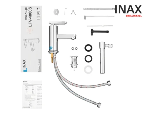 Nguyên hộp Vòi chậu rửa mặt nước nóng lạnh INAX LFV-4000S
