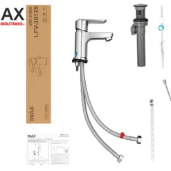 Vòi Chậu Rửa Mặt Lavabo Inax LFV-2012S (LFV2012S) Nóng Lạnh 8 Nguyên hộp Vòi lavabo INAX LFV-2012S
