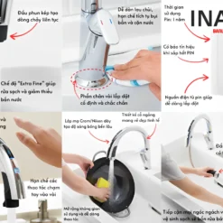Tính năng Vòi rửa bát cảm ứng INAX SF-NB454SX-J