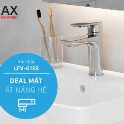 Vòi Lavabo INAX LFV-612S (LFV612S) Nóng Lạnh 22 Vòi chậu lavabo nóng lạnh INAX LFV-612S