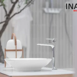 Vòi Lavabo INAX LFV-652SH (LFV652SH) Đặt Bàn Nóng Lạnh 13 Vòi lavabo đặt bàn INAX LFV-652SH (LFV652SH)