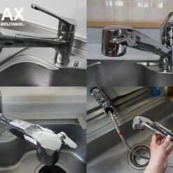 Vòi rửa bát nóng lạnh INAX JF-AB466SYX (JW) (dây rút)