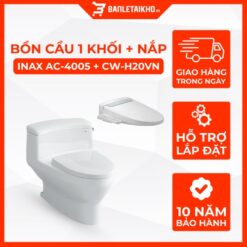 Bồn Cầu 1 Khối Nắp Điện Tử INAX AC-4005+CW-H20VN