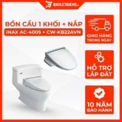 Bồn Cầu 1 Khối Nắp Điện Tử INAX AC-4005+CW-KB22AVN