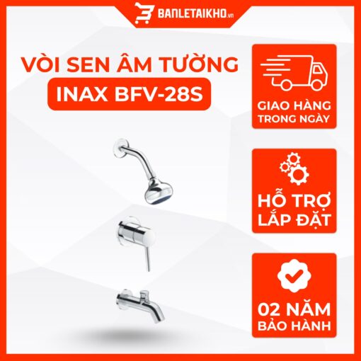 Vòi Sen Tắm INAX BFV-28S (BFV28S) Âm Tường 1 Vòi Sen Tắm INAX BFV-28S (BFV28S) Âm Tường