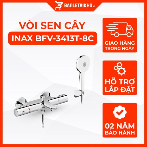 Vòi Sen Tắm INAX BFV-3413T-8C (BFV3413T8C) Nhiệt Độ Tự Động