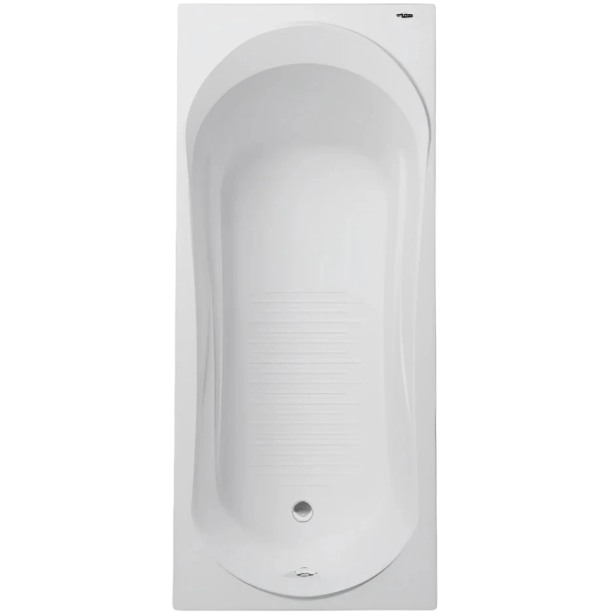 Bồn tắm INAX MBV-1700 kiểu dáng oval mềm mại, các đường cong được bo góc tinh tế