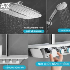 Cây sen tắm đứng nóng lạnh INAX BFV-655T tự động