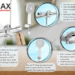 Chức năng Vòi Sen Tắm INAX BFV-3413T-7C (BFV3413T7C) Nhiệt Độ